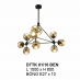 Đèn chùm nghệ thuật DTTK 01T10 ĐEN
