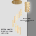 Đèn thả dây pha lê DTTPL 1002T8