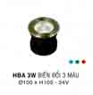 Đèn âm hồ nước HBA 3W DM