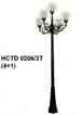 Đèn trụ sân vườn cao HCTD 0206/3T(4+1)