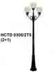 Đèn trụ sân vườn cao HCTD 0305/2T5(2+1)