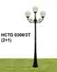 Đèn trụ sân vườn cao HCTD 0306/3T(2+1)