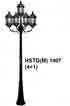 Đèn trụ sân vườn cao HSTDM 1407 (4+1)