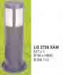 Đèn trụ sân vườn thấp LG 2728 XÁM