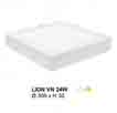 Đèn mâm áp trần LION MÂM NỔI VUÔNG 24W
