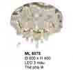 Áp trần pha lê Led tròn ML 6075