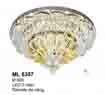 Áp trần pha lê Led tròn ML 6357