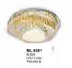 Áp trần pha lê Led tròn ML 6361