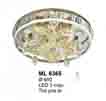 Áp trần pha lê Led tròn ML 6365