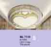 Áp trần pha lê Led tròn ML 7110