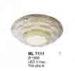 Áp trần pha lê Led tròn ML 7111