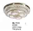 Áp trần pha lê Led tròn ML 7113