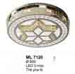 Áp trần pha lê Led tròn ML 7120