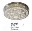 Áp trần pha lê Led tròn ML 7121