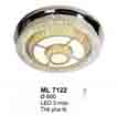 Áp trần pha lê Led tròn ML 7122