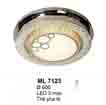 Áp trần pha lê Led tròn ML 7123