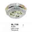 Áp trần pha lê Led tròn ML 7126