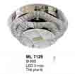 Áp trần pha lê Led tròn ML 7129