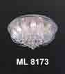 Áp trần pha lê Led tròn ML 8173