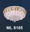 Áp trần pha lê Led tròn ML 8185