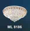 Áp trần pha lê Led tròn ML 8186