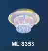 Áp trần pha lê Led tròn ML 8353