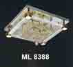 Áp trần pha lê Led vuông ML 8388