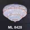 Áp trần pha lê Led tròn ML 8428