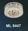 Áp trần pha lê Led tròn ML 8447