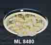 Áp trần pha lê Led tròn ML 8480
