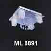 Áp trần pha lê Led vuông ML 8891