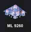 Áp trần pha lê Led vuông ML 9260