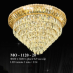 Áp trần pha lê Led tròn MO 1120-20