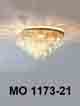 Áp trần pha lê Led tròn MO 1173-21