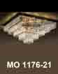 Áp trần pha lê Led vuông MO 1176-21