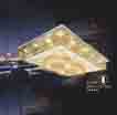 Áp trần pha lê Led vuông NC 1900