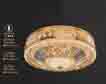 Áp trần pha lê Led tròn NC 9133A