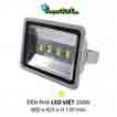 Đèn pha led  PHA LED 200W Trắng + Vàng