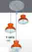 Đèn thả LED trang trí T 197/3  