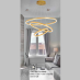 Đèn thả nghệ thuật LED THD 7051T3 VÀNG