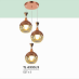 Đèn thả nghệ thuật TL 6333/3