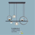 Đèn thả nghệ thuật LED TL 6538/5+2