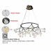 Đèn thả nghệ thuật LED TTKHERA ĐEN TRÒN 45