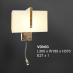Đèn tường thủy tinh  VDN 03