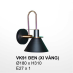 Đèn tường nghệ thuật VK 91 ĐEN