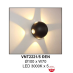 Đèn rọi ngoài trời LED VNT 2221/5 ĐEN