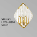 Đèn tường thủy tinh  VPL 18/1